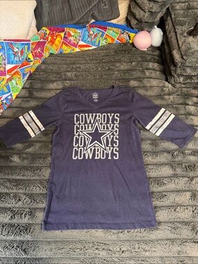NFL Kids Navy Cowboys Graphic Tee with White Star